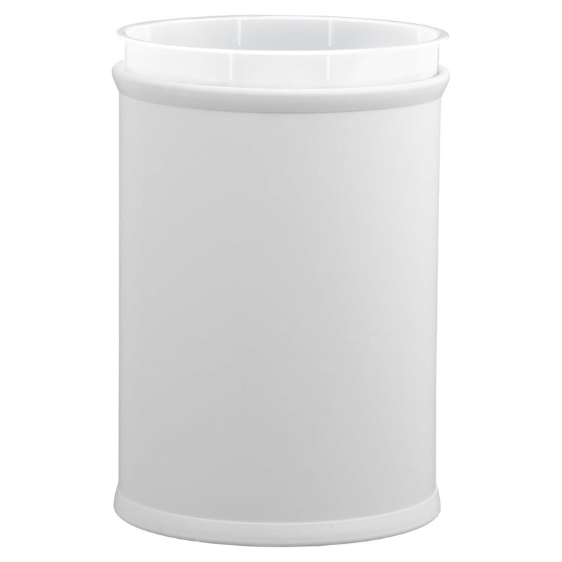 Kraftware Rainbow Oval Wastebasket with Plastic Liner, Adding Color and Fun to The Bathroom and All Other Rooms in The Home or Entertainment Space, 13 Quart Capacity, 2 Piece Set, White - Image 2